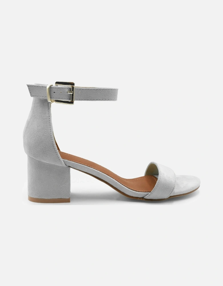 Emani Strappy Mid High Block Heels