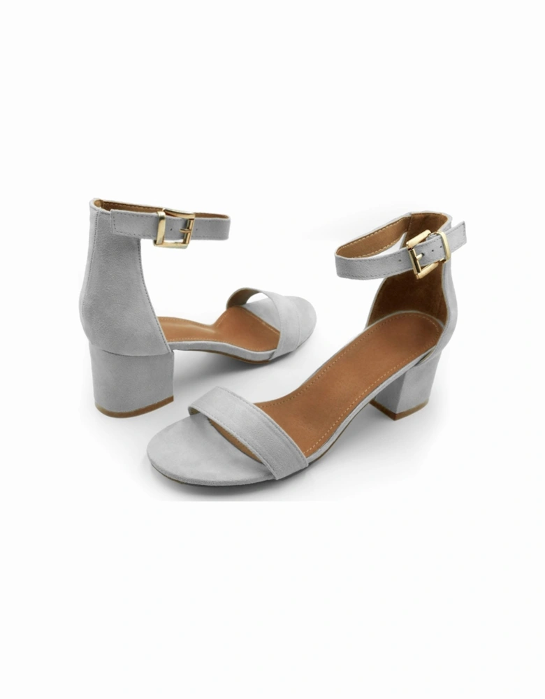 Emani Strappy Mid High Block Heels