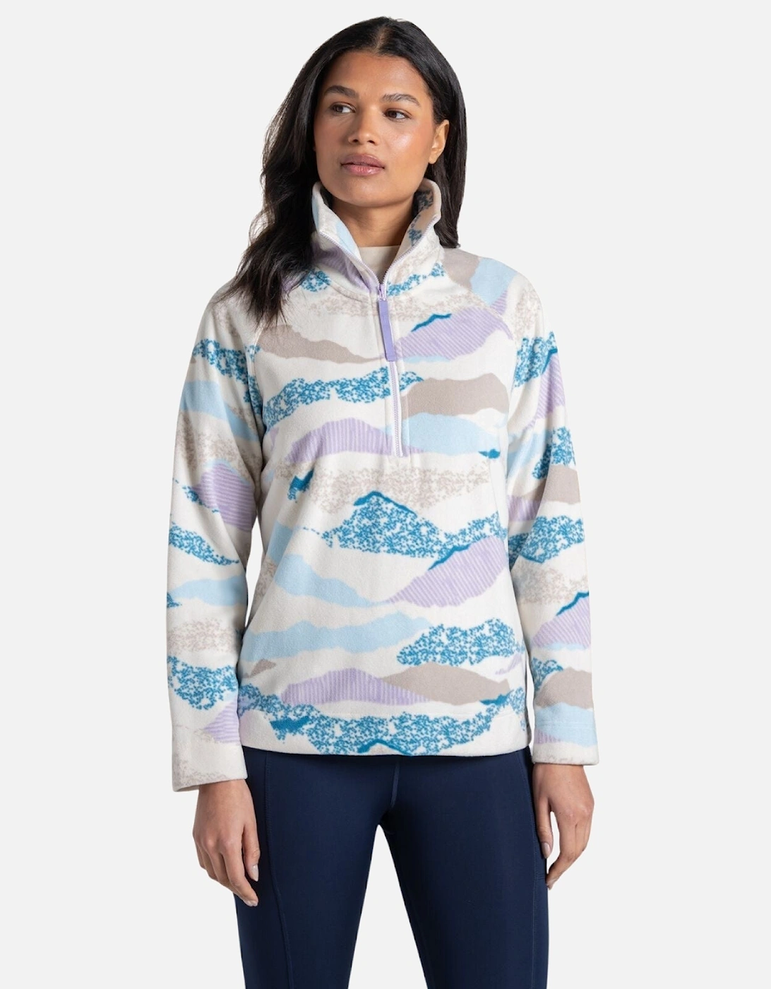 Womens Annjela Quick Dry Half Zip Fleece, 2 of 1