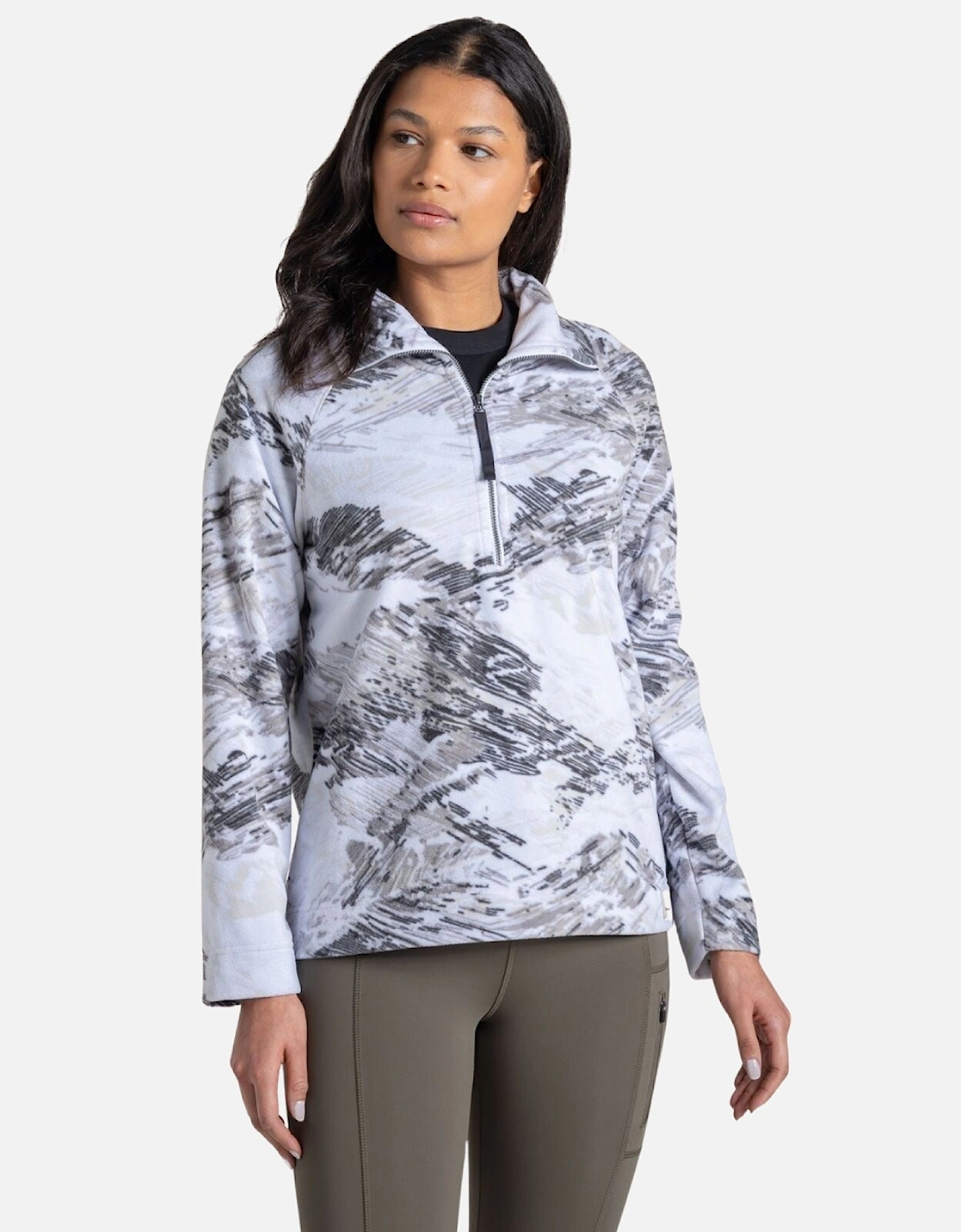 Womens Annjela Quick Dry Half Zip Fleece, 2 of 1