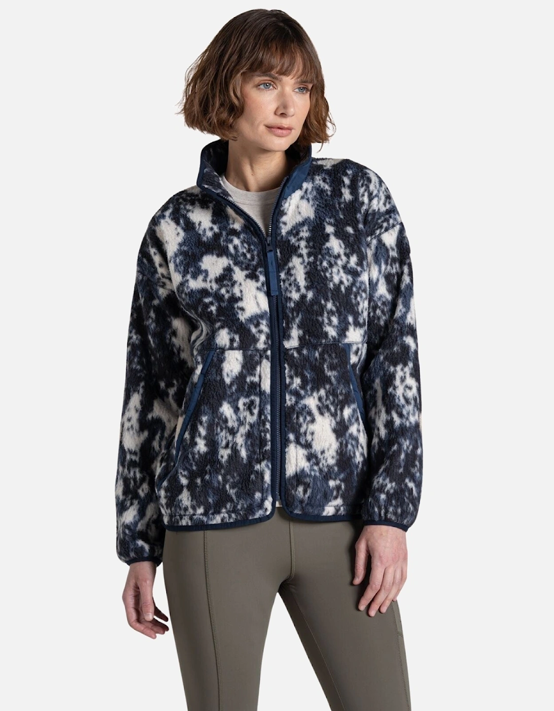 Womens Dante Relaxed Fit Half Zip Fleece, 2 of 1