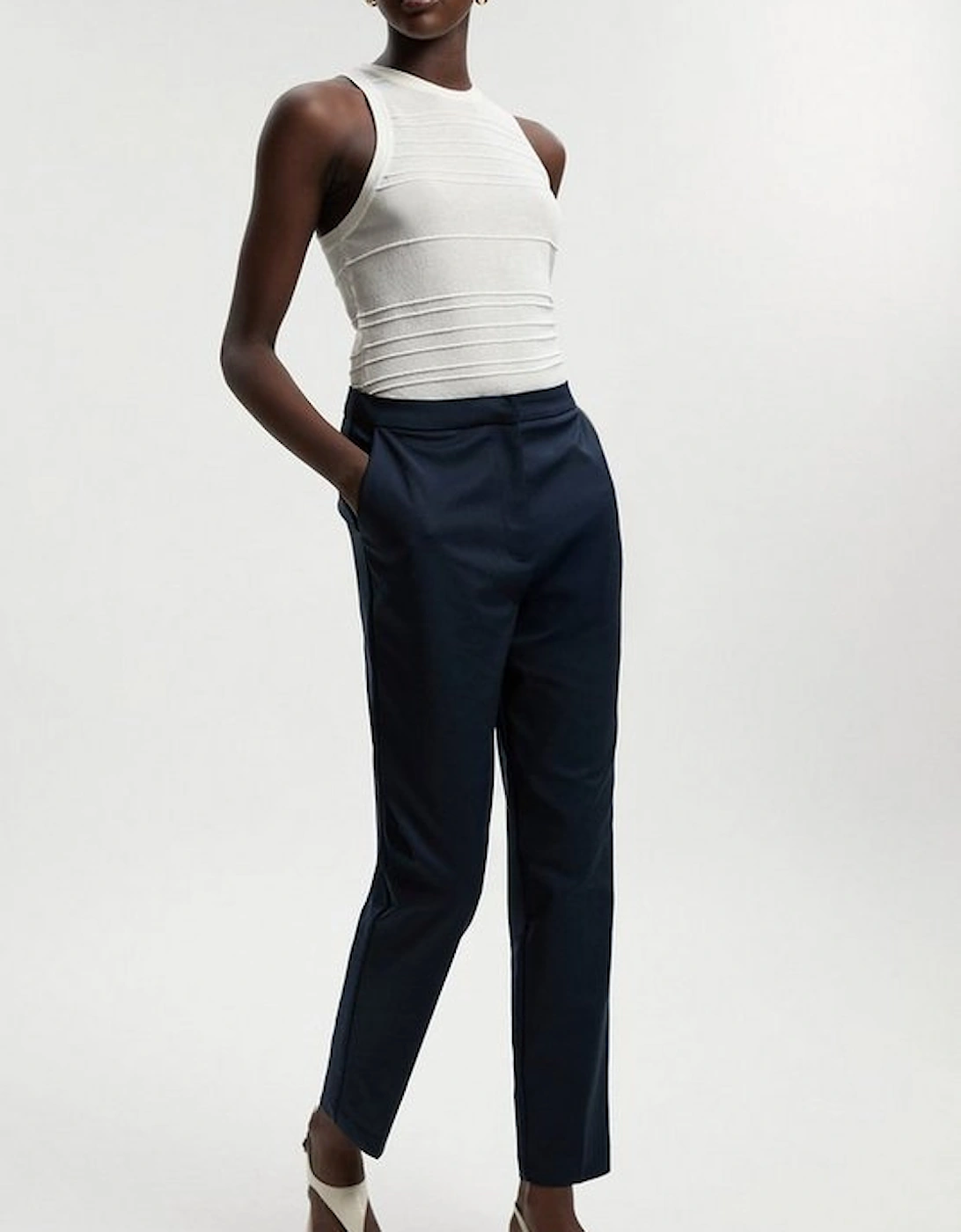 Petite Essential Techno Woven Trouser, 2 of 1