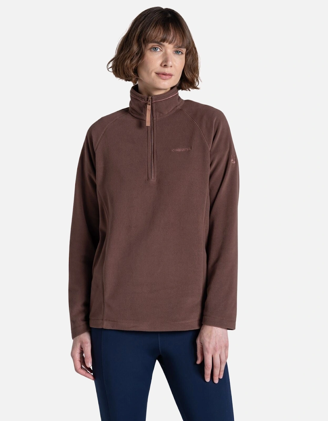 Women's Craghoppers Womens National Trust Miska Half Zip Fleece - Dark Truffle - Size: 12
