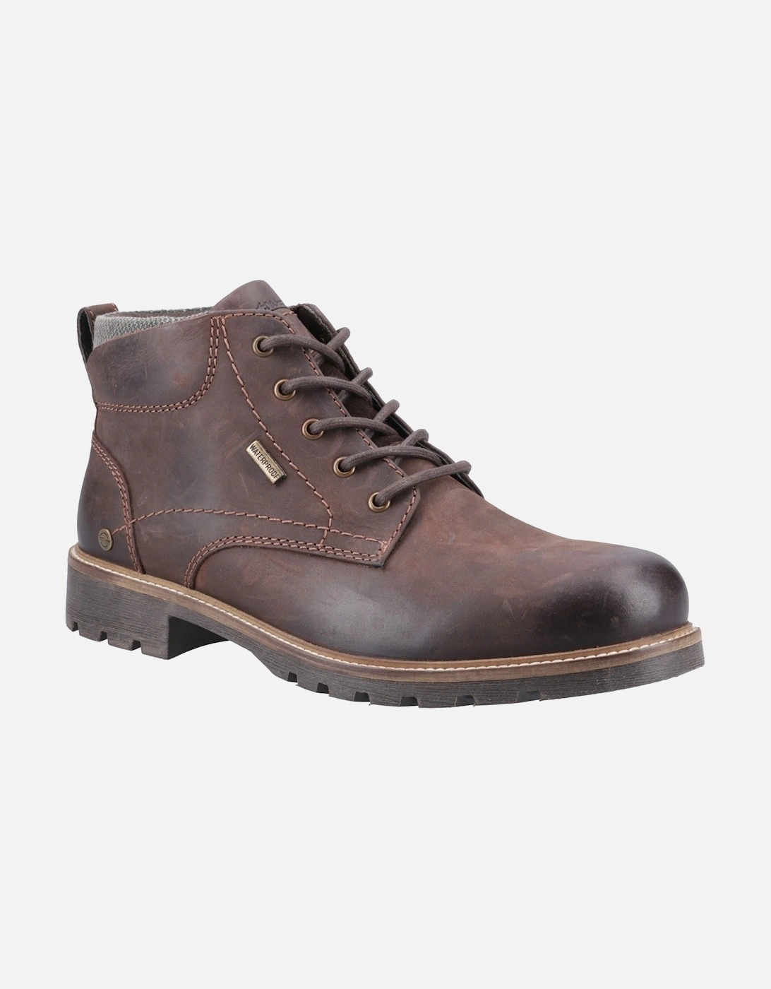 Moreton Leather Men's Brown Ankle Boots, 6 of 5