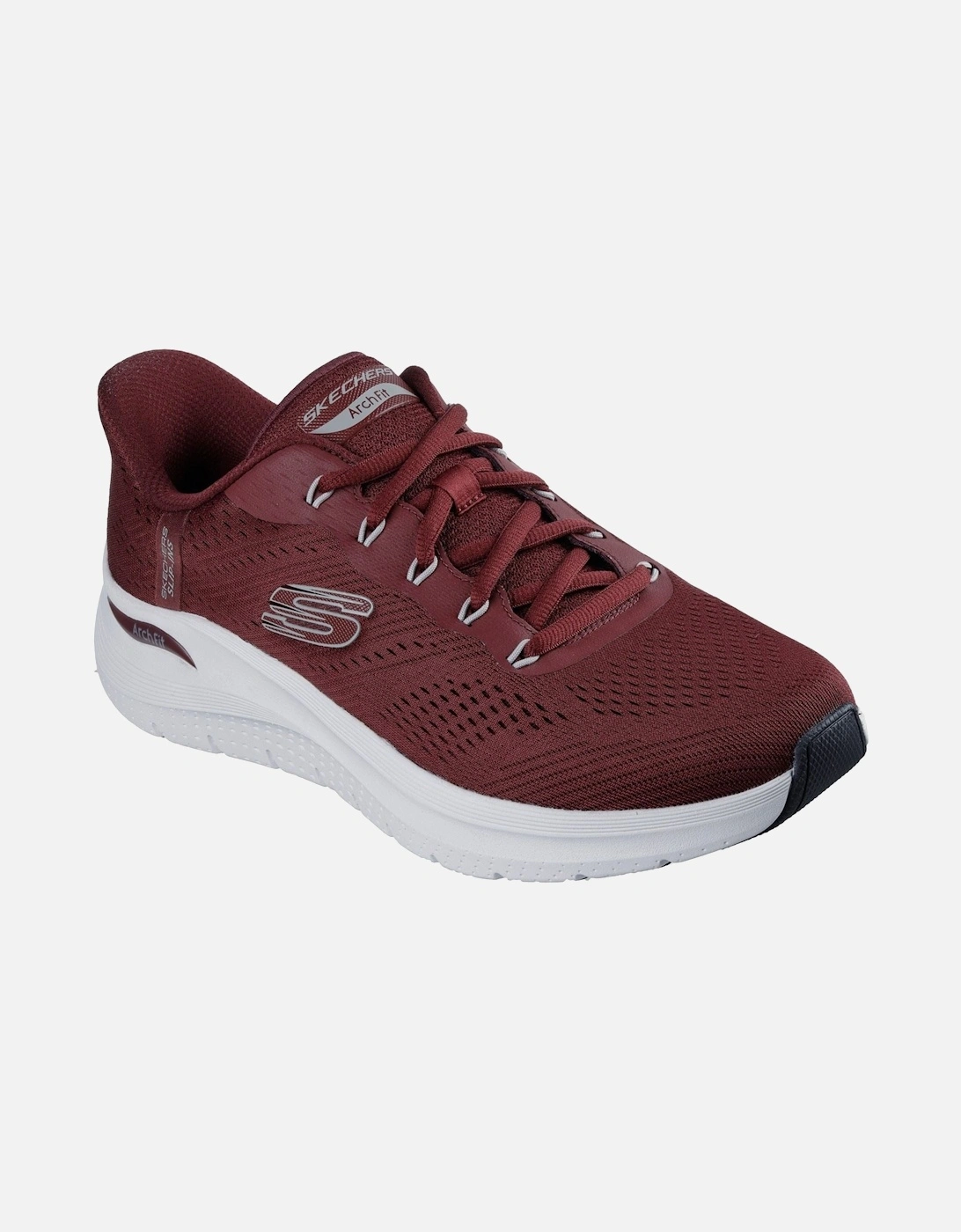 Arch Fit 2.0 Lestur Textile Men's Burgundy Trainers, 6 of 5