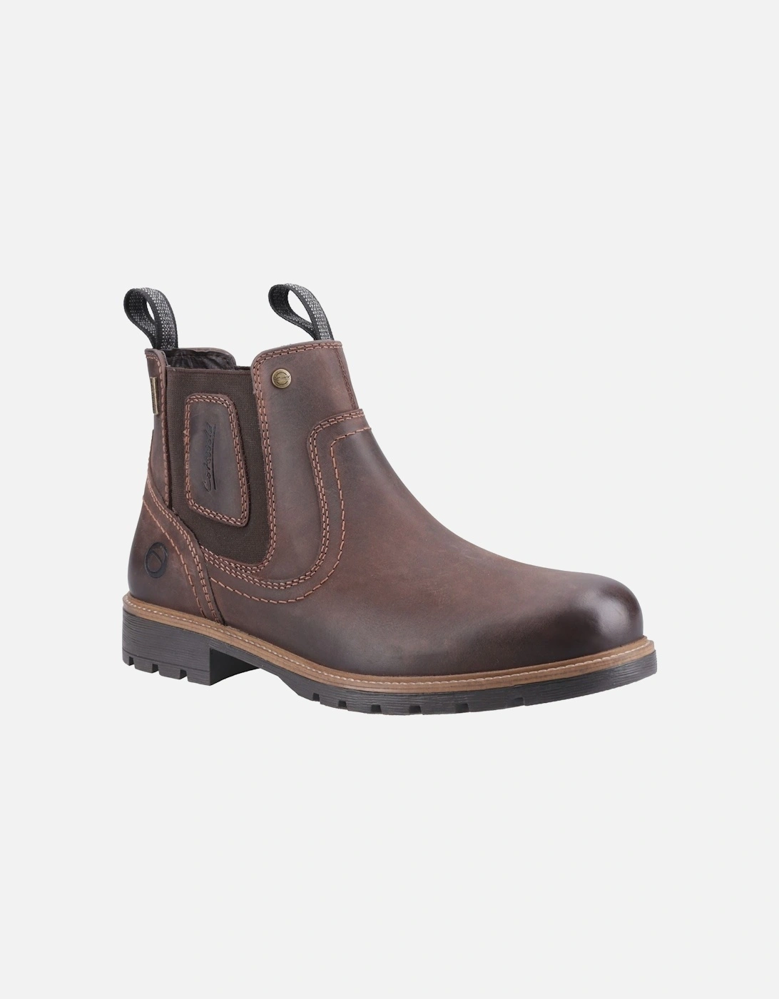 Chipping Leather Men's Brown Boots, 6 of 5