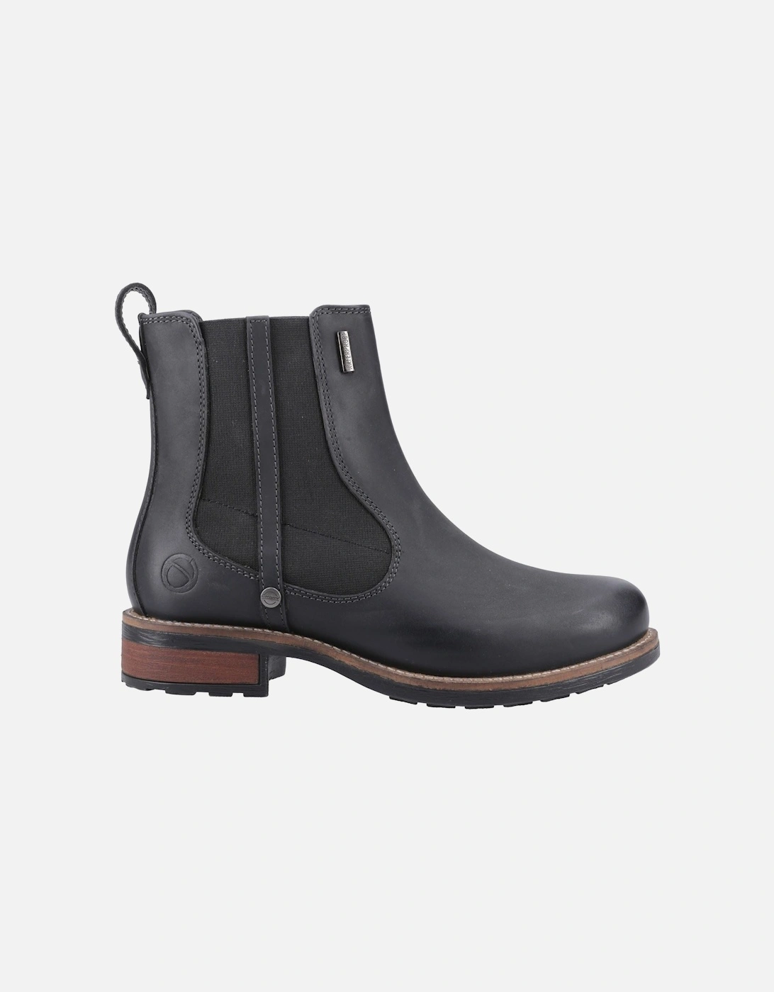 Notgrove Leather Women's Black Flat Chelsea Boots
