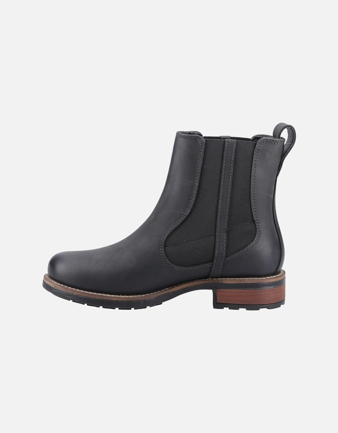 Notgrove Leather Women's Black Flat Chelsea Boots