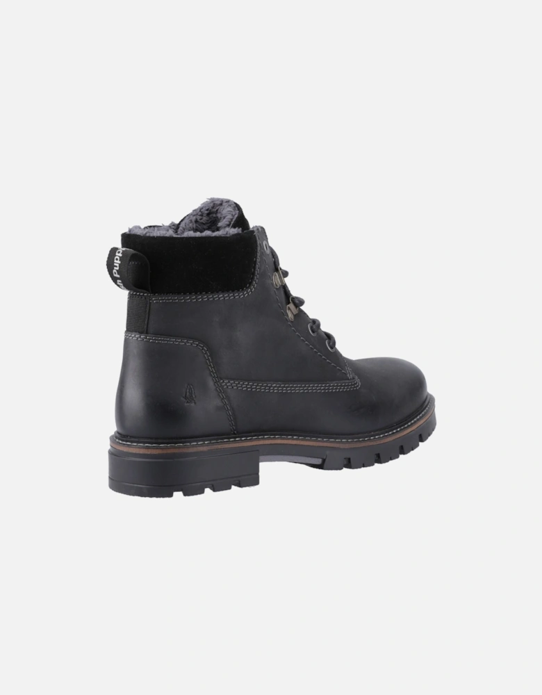Pier Leather Men's Black Ankle Boots