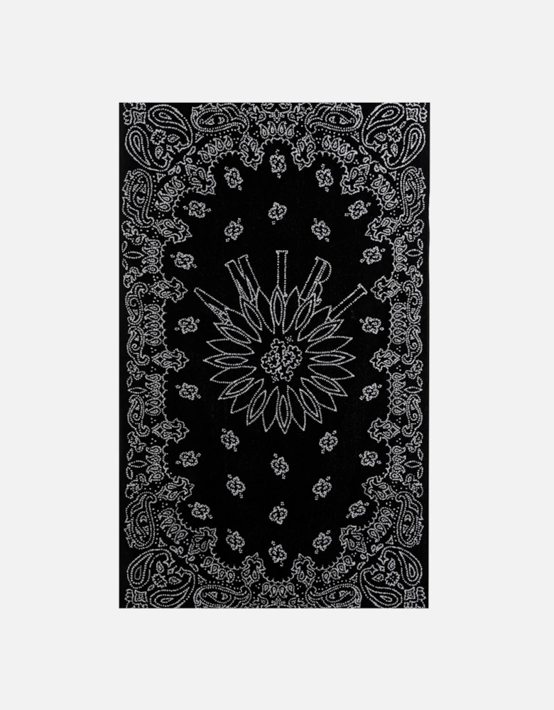 BANDANA BEACH TOWEL BLACK