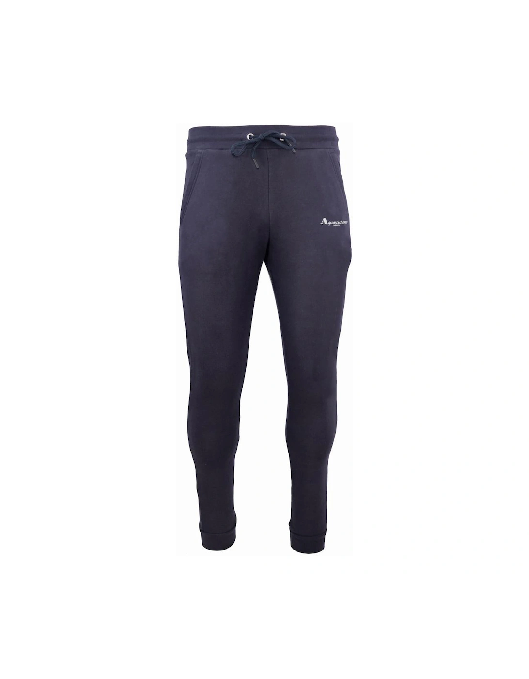 Men's Aquascutum Logo Navy Sweat Pants - Black - Size: 37/36/32