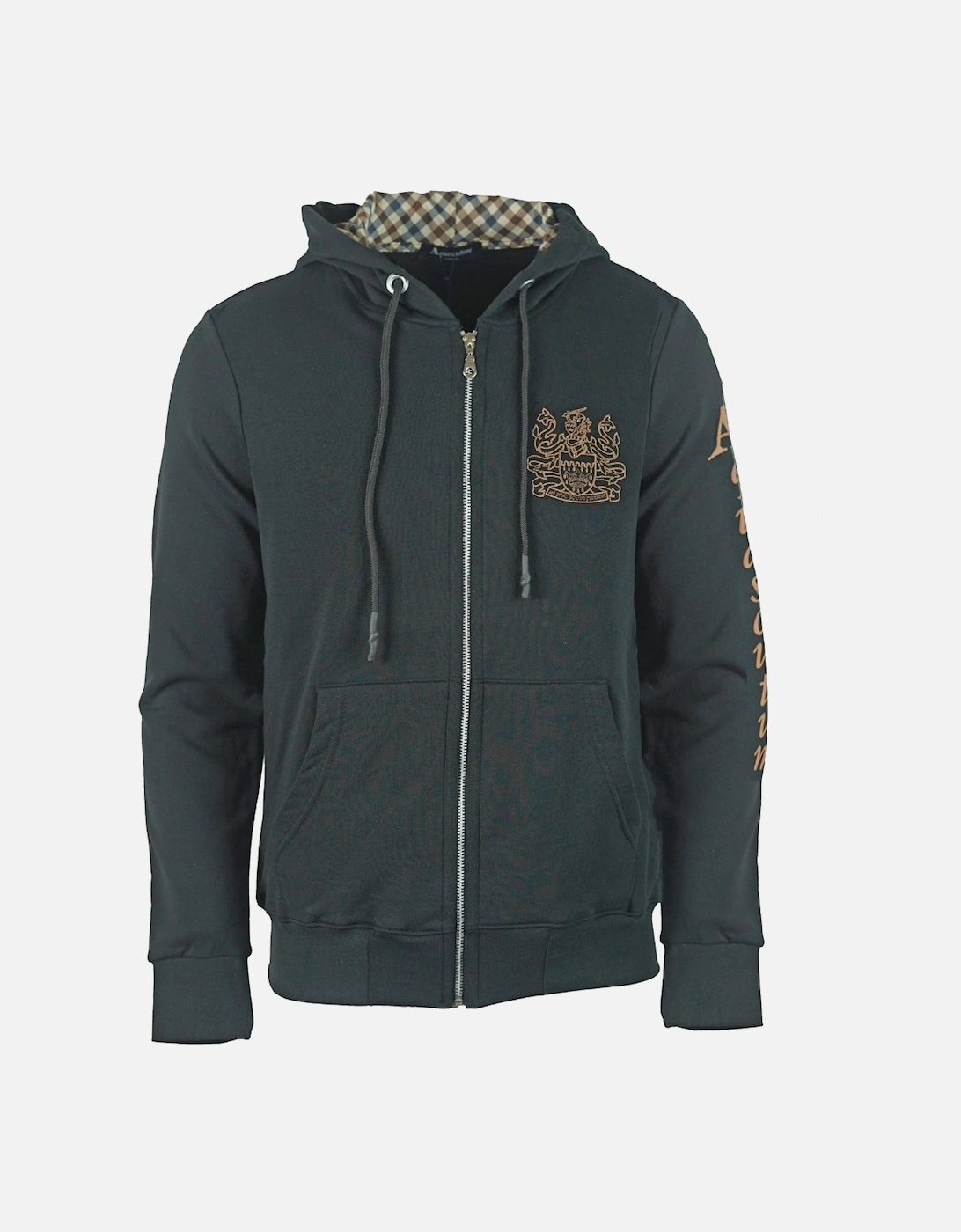 Waterfield Logo Black Zip Hoodie, 3 of 2