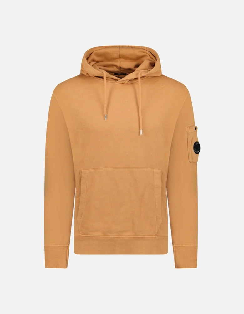 Lens Diagonal Raised Hooded Fleece Apricot