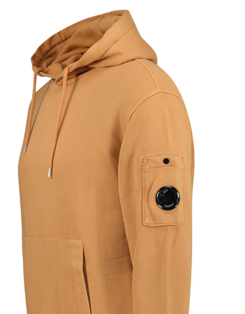 Lens Diagonal Raised Hooded Fleece Apricot