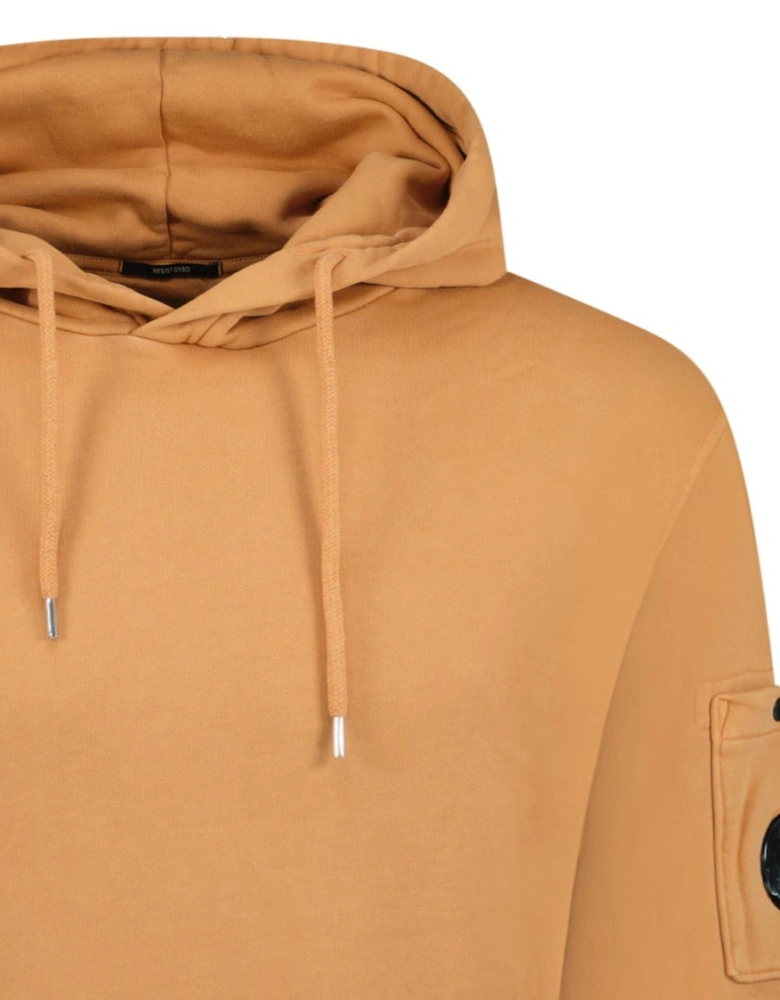 Lens Diagonal Raised Hooded Fleece Apricot