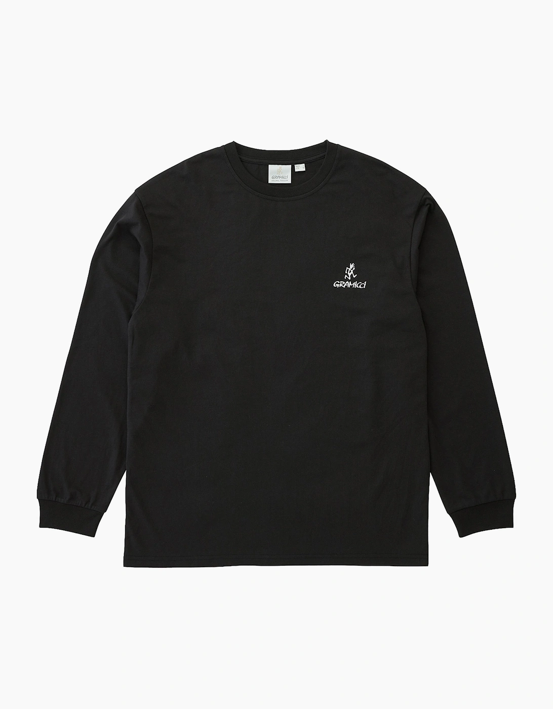 Gramicci Men's Gramicci One Point Logo Long Sleeve T-Shirt - Grey/Black