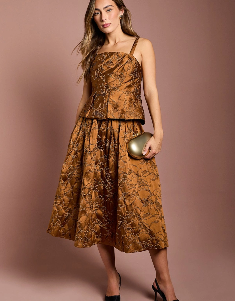 Jacquard Midi Skirt