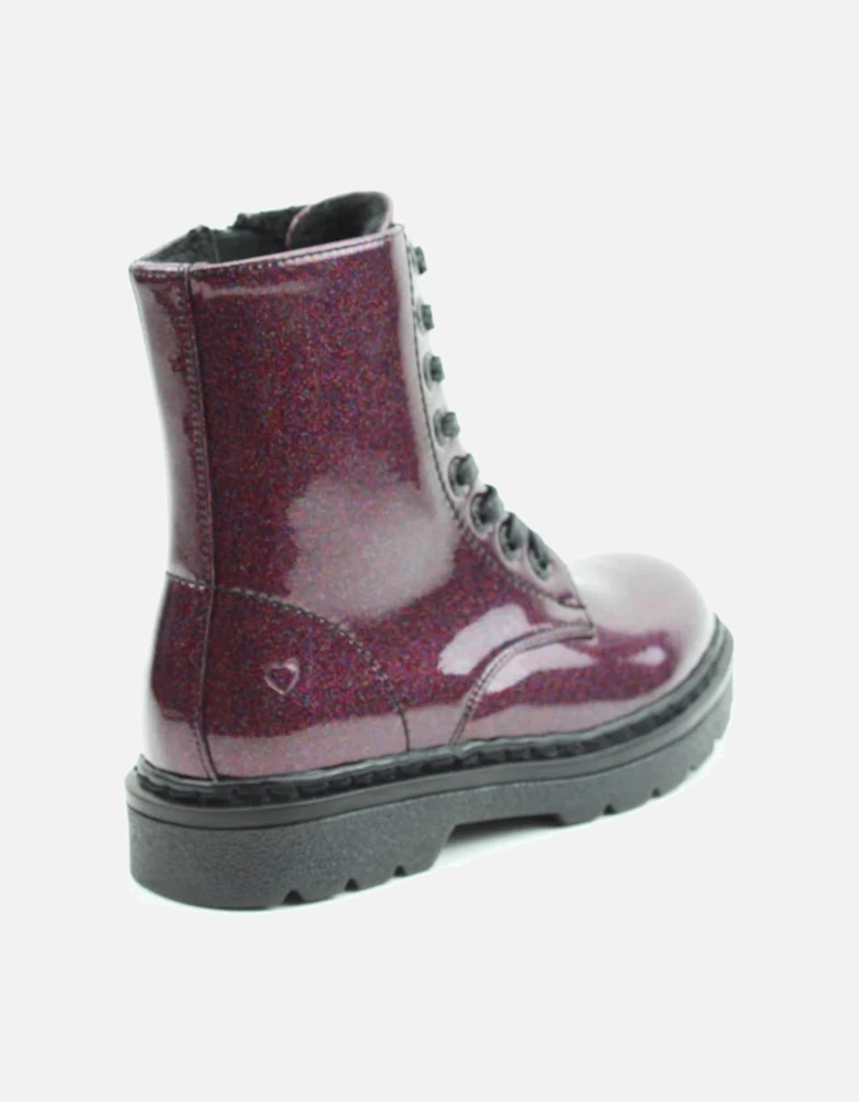 JUSTINA2 GLITTER Womens Ankle Boots Purple Glitter