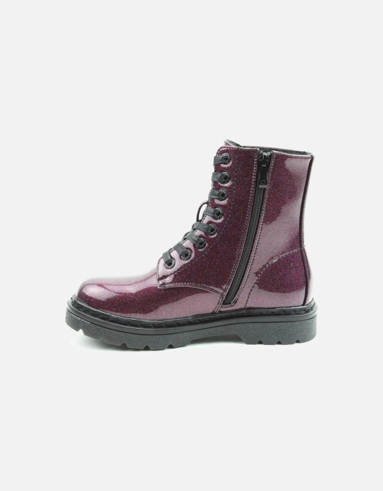 JUSTINA2 GLITTER Womens Ankle Boots Purple Glitter