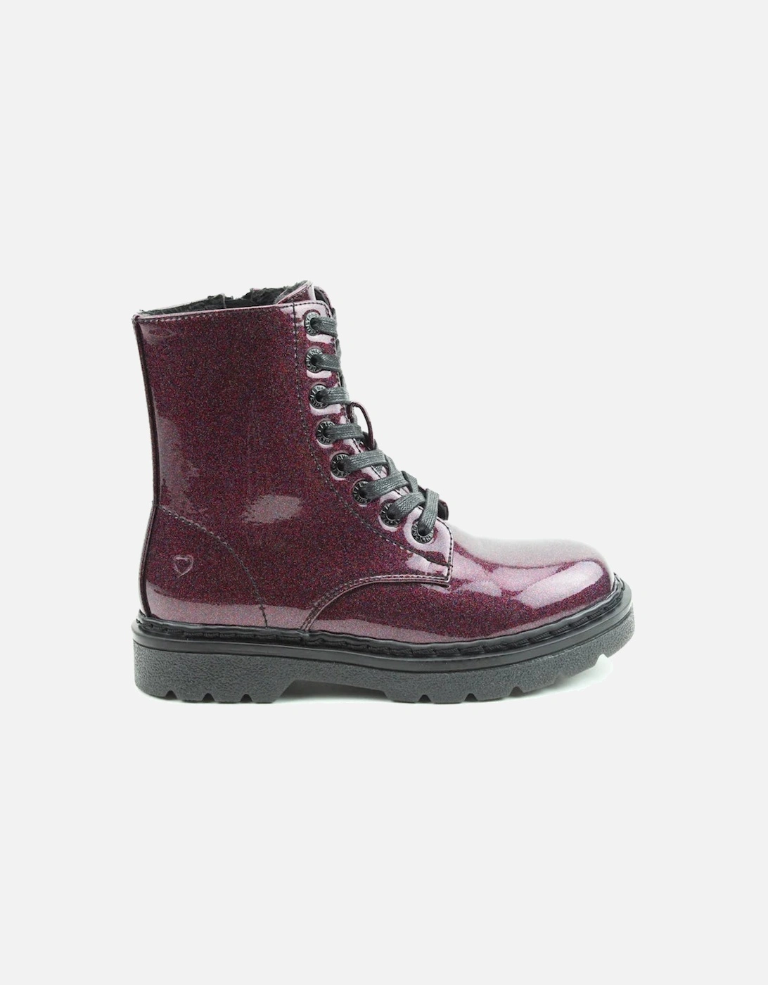JUSTINA2 GLITTER Womens Ankle Boots Purple Glitter, 5 of 4