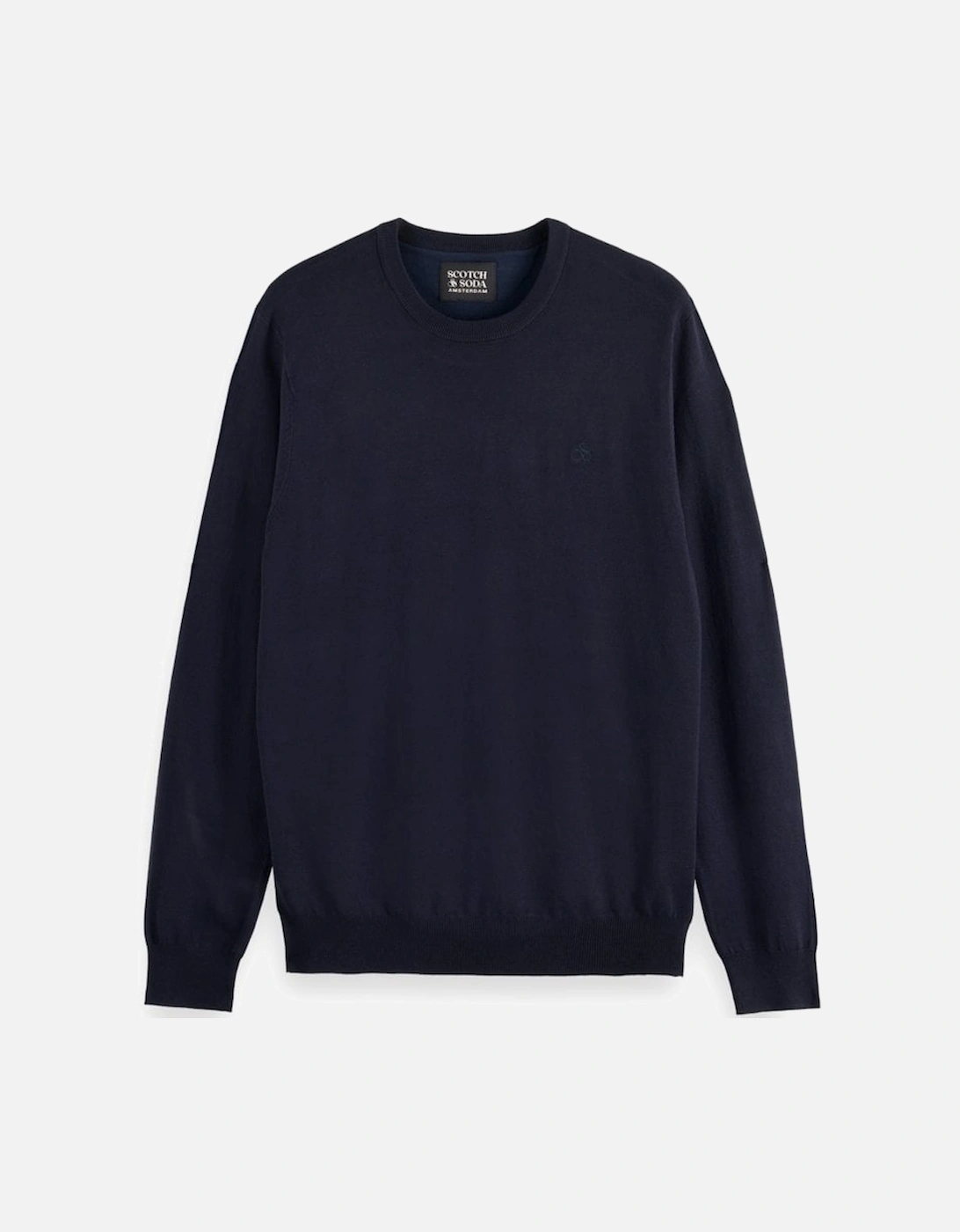 Viscose Pullover Crew Neck Night Blue
