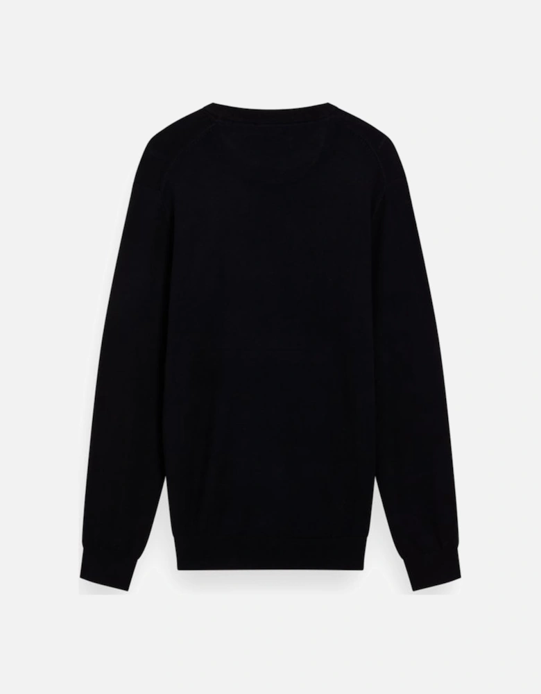 Viscose Pullover Crew Neck Black