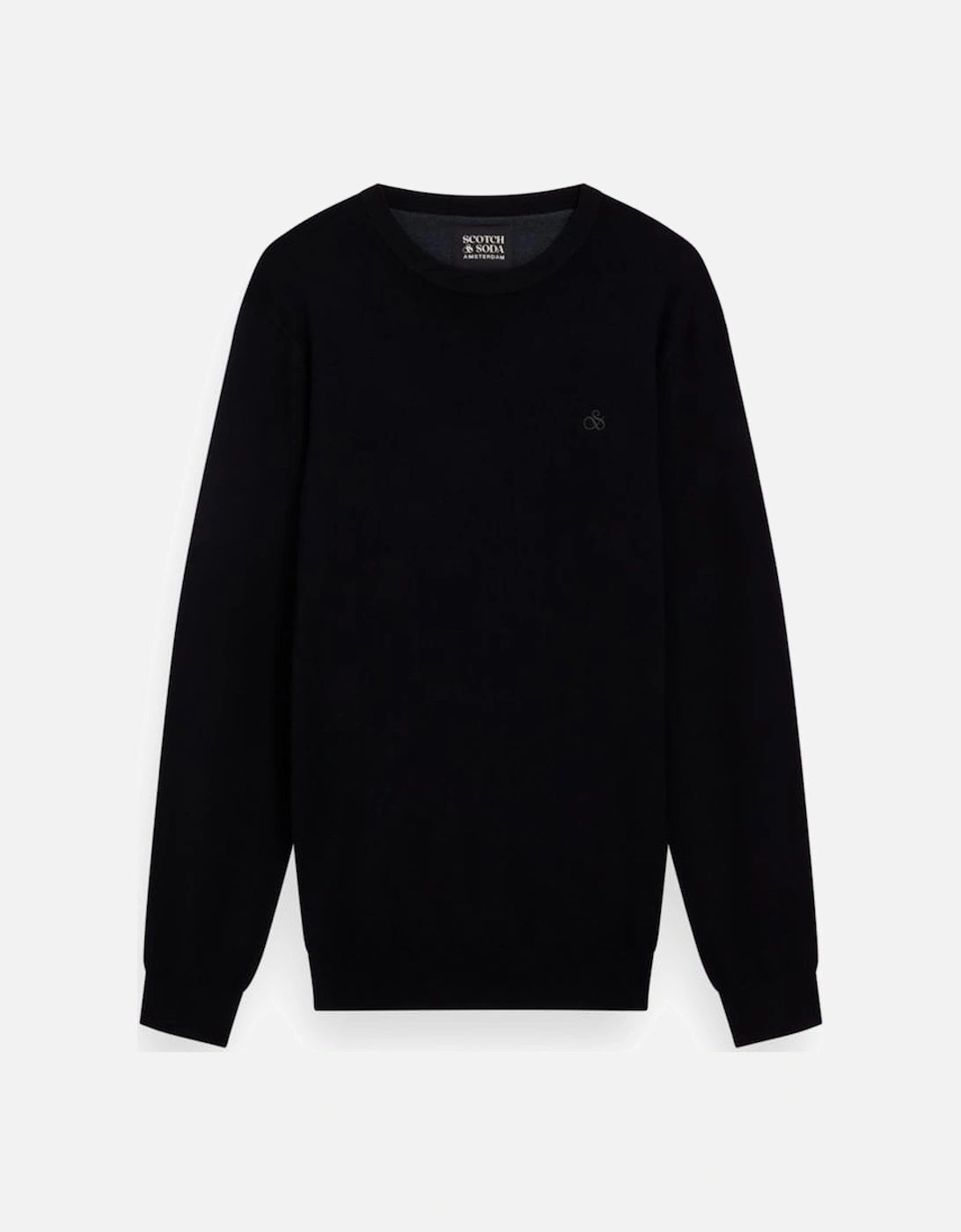Viscose Pullover Crew Neck Black