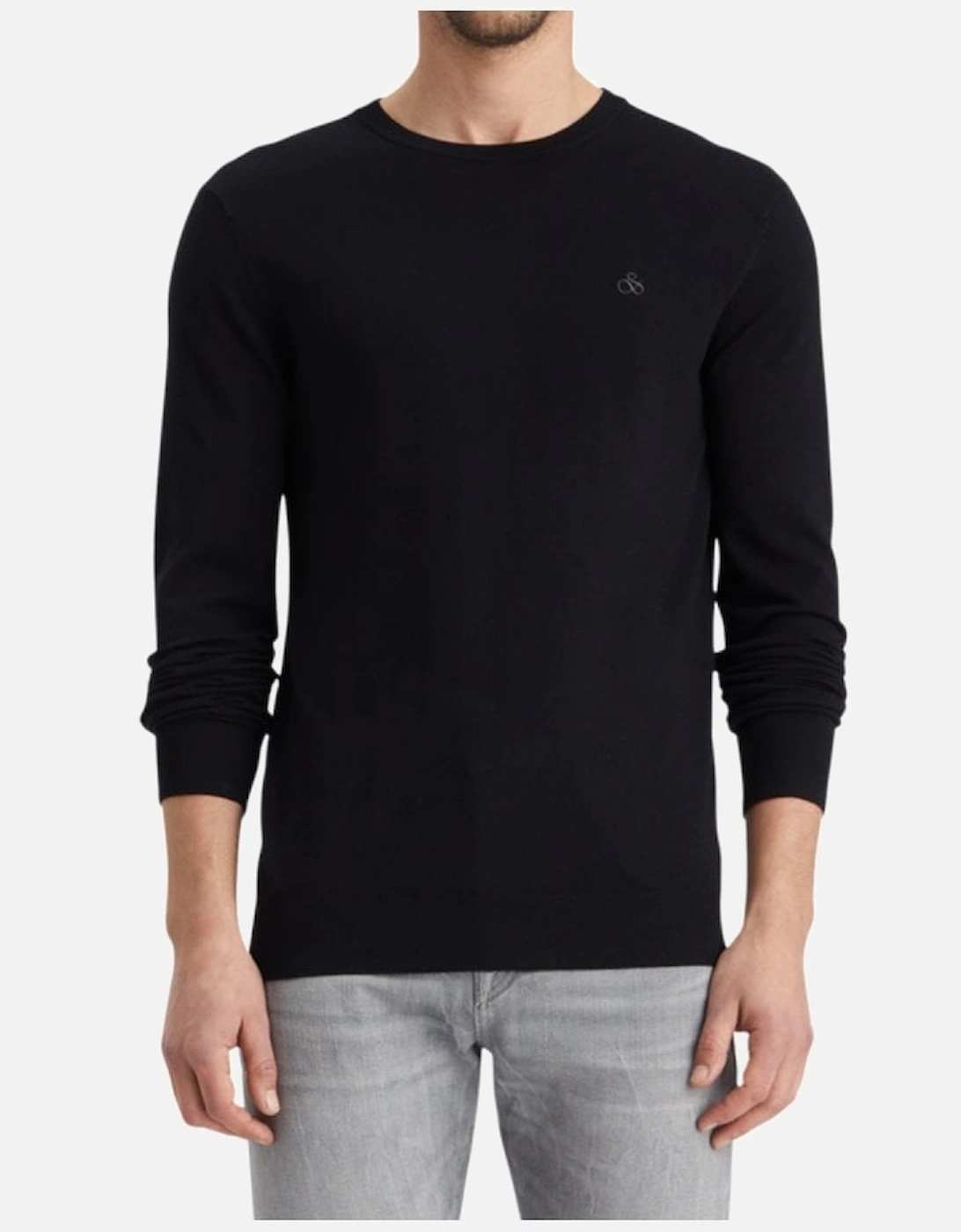 Viscose Pullover Crew Neck Black, 6 of 5