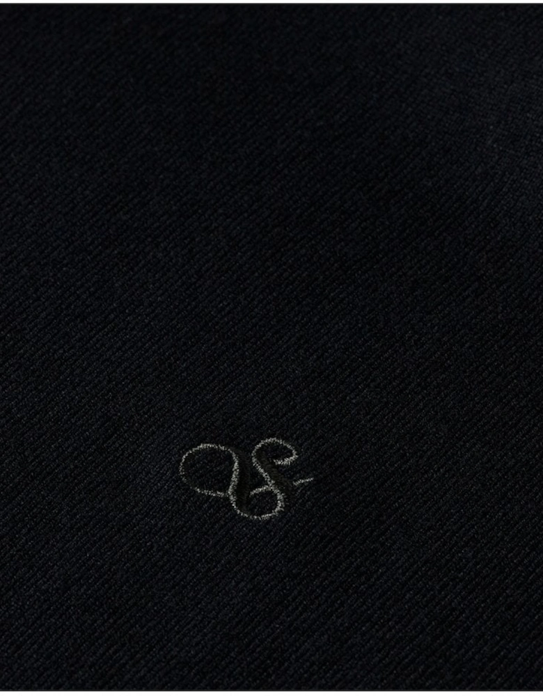 Viscose Pullover Crew Neck Black
