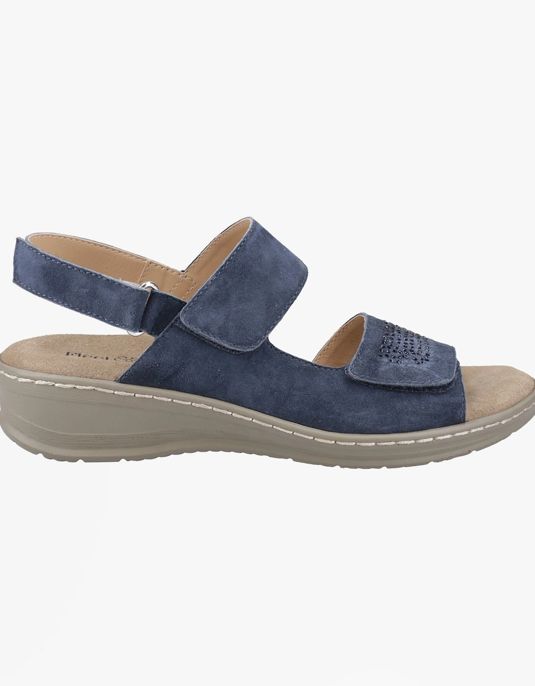 Fleet & Foster BERNICE Womens Sandals Navy, 5 of 4