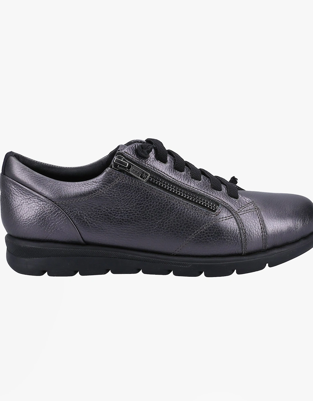 Fleet & Foster POLPERRO Lace Womens Shoes Pewter, 5 of 4
