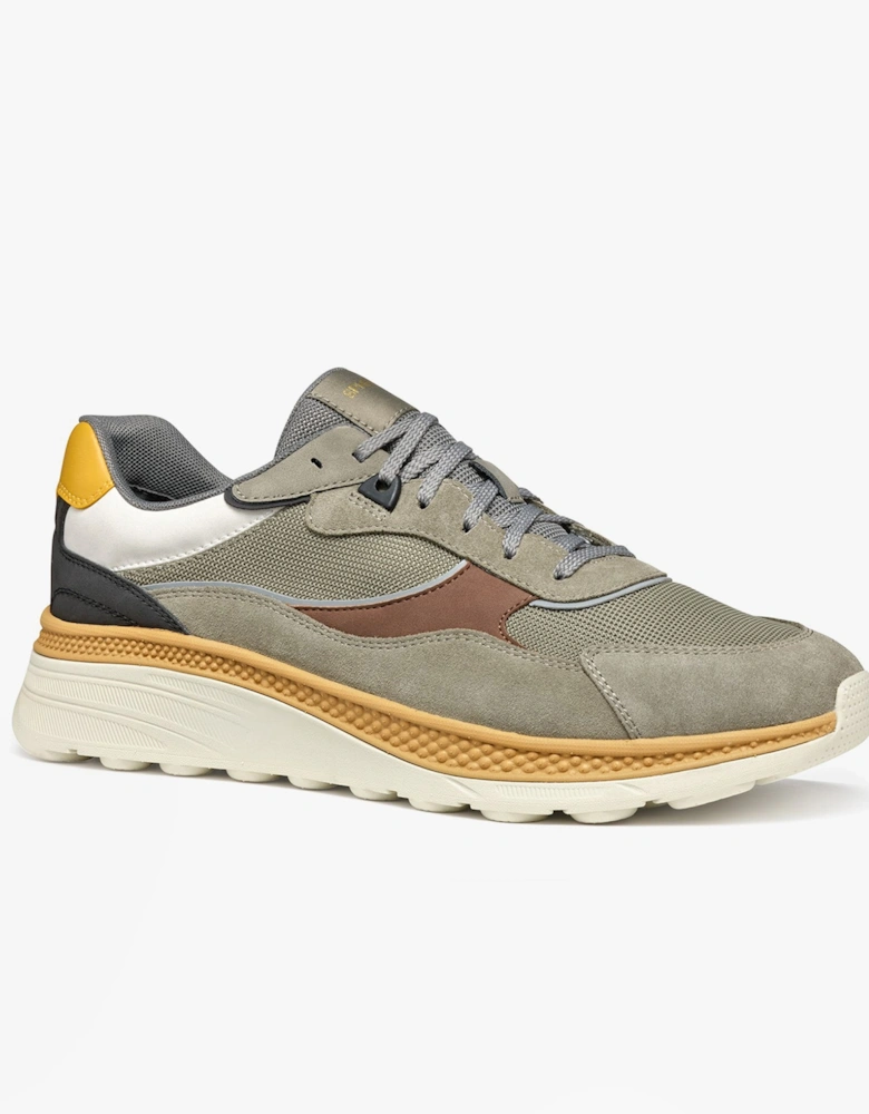 U SPHERICA ACTIF X1 Mens Trainers Sage/Brown