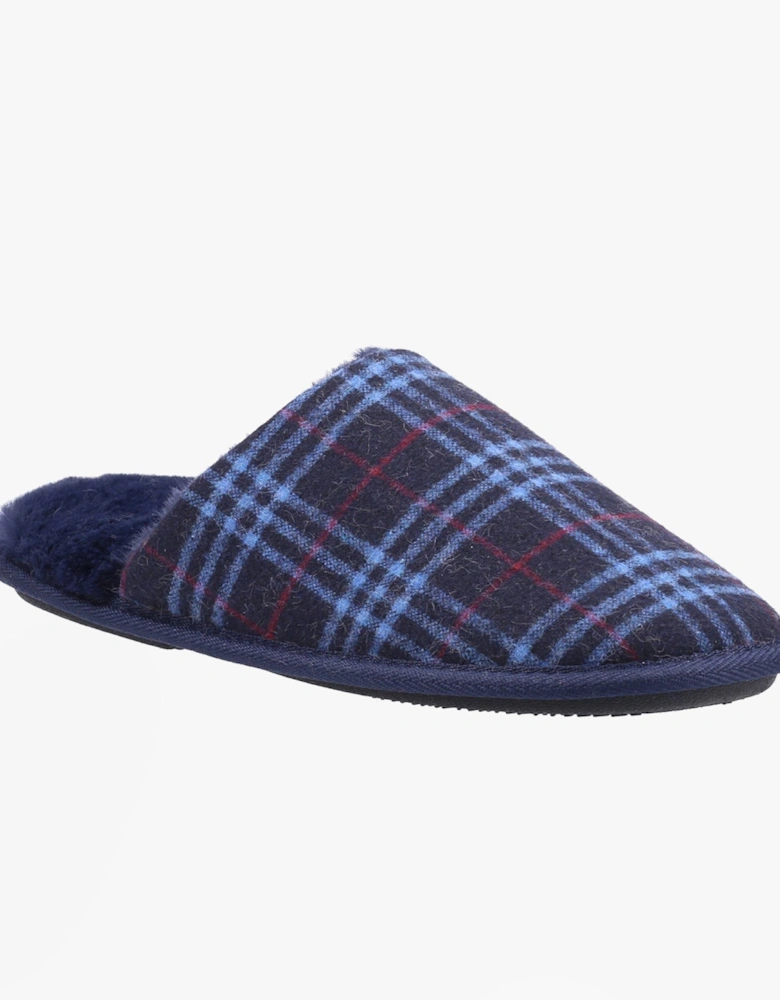 Fleet & Foster RHYS Mens Mule Slippers Navy