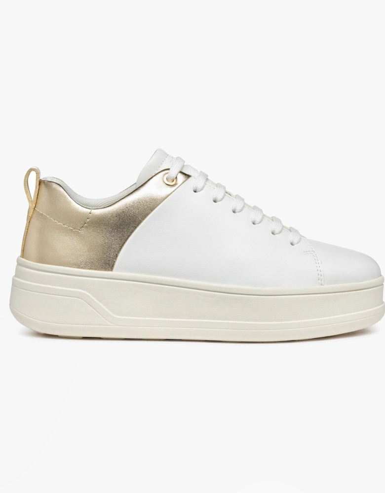 D SPHERICA ECUB-2 Womens Trainers White/Light Gold