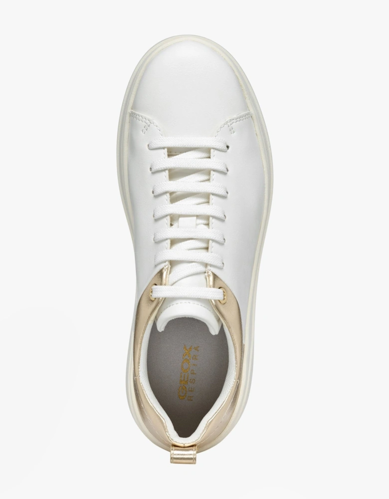 D SPHERICA ECUB-2 Womens Trainers White/Light Gold