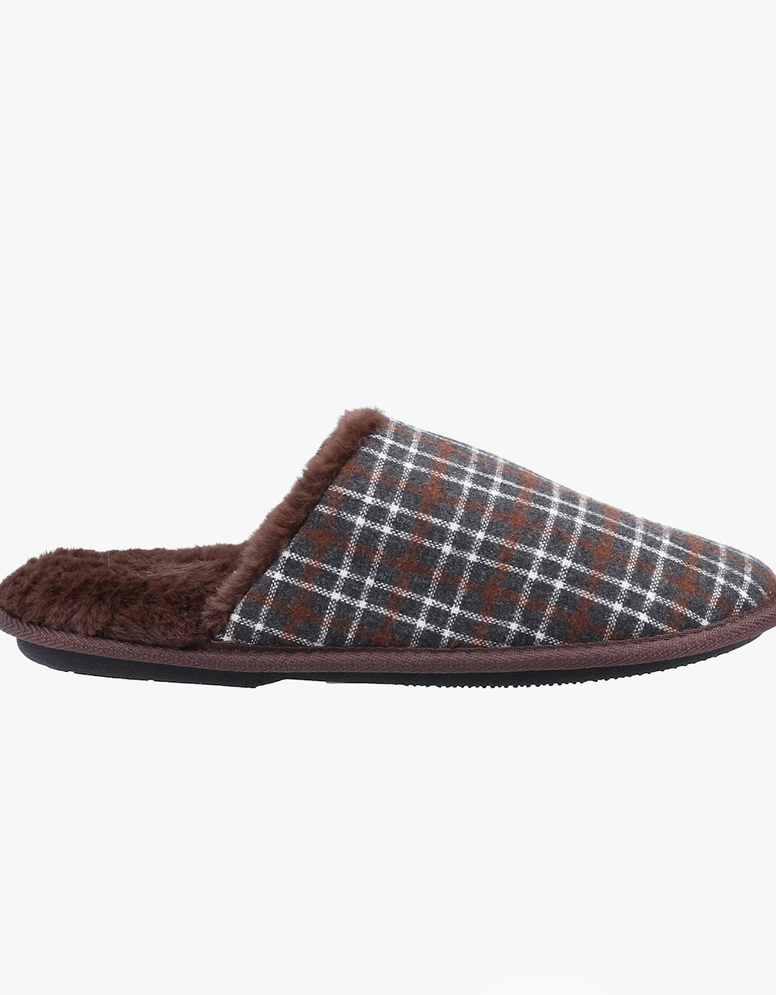 Fleet & Foster RHYS Mens Mule Slippers Brown, 4 of 3