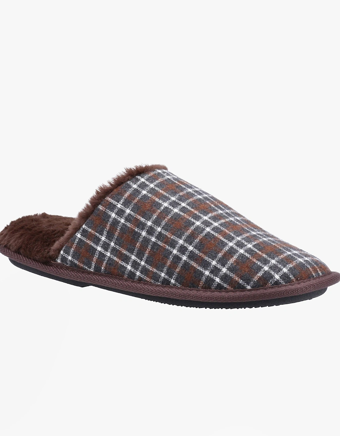 Fleet & Foster RHYS Mens Mule Slippers Brown