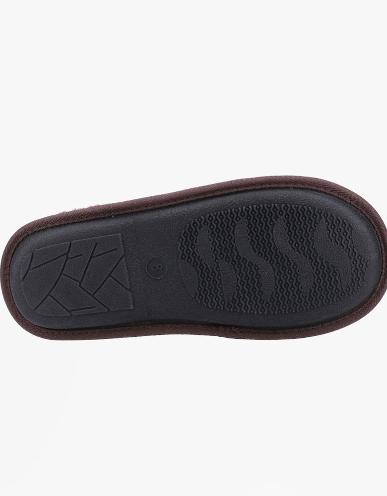 Fleet & Foster RHYS Mens Mule Slippers Brown
