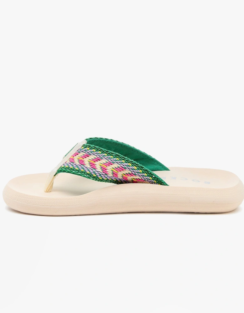 SPOTLIGHT MADISON Womens Sandals Green/Multi