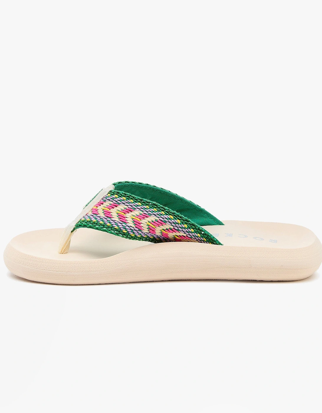 SPOTLIGHT MADISON Womens Sandals Green/Multi, 7 of 6