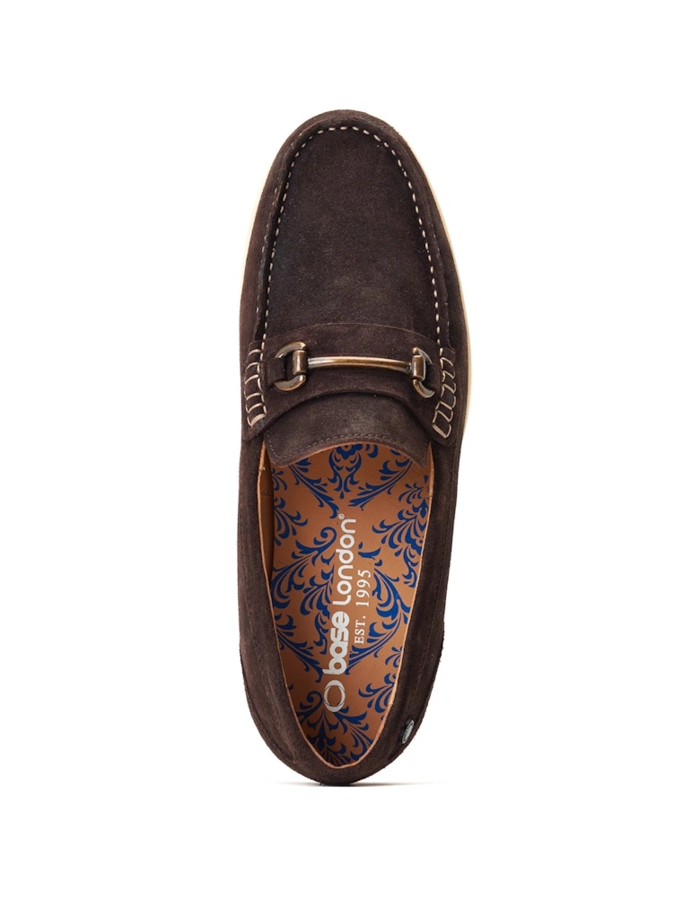 London SNAPPER Mens Loafers Brown