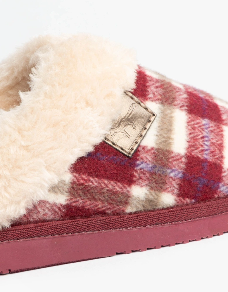 Jo & Joe SHETLAND Womens Mule Slippers Cherry