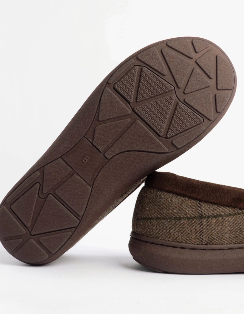 Jo & Joe GLENCOE Mens Moccasin Slippers Brown
