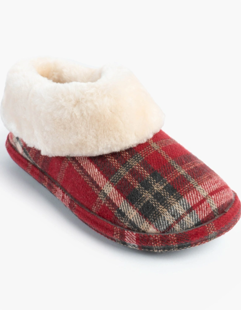 Jo & Joe GLENROYAL Womens Bootie Slipperss Festive Red