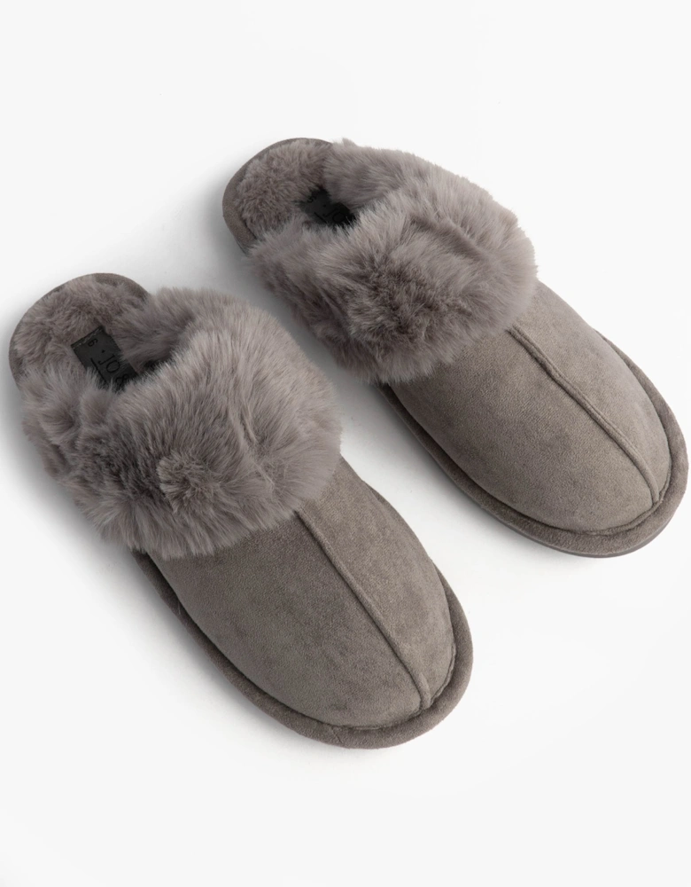 Jo & Joe SCARLETT Womens Mule Slippers Grey