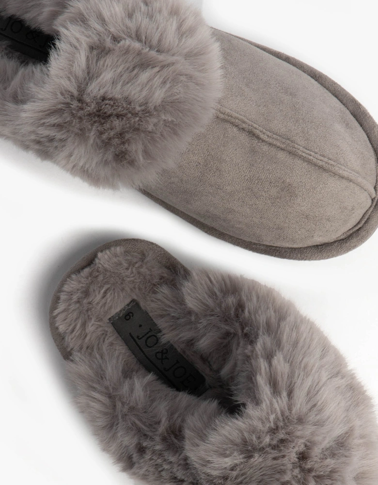 Jo & Joe SCARLETT Womens Mule Slippers Grey