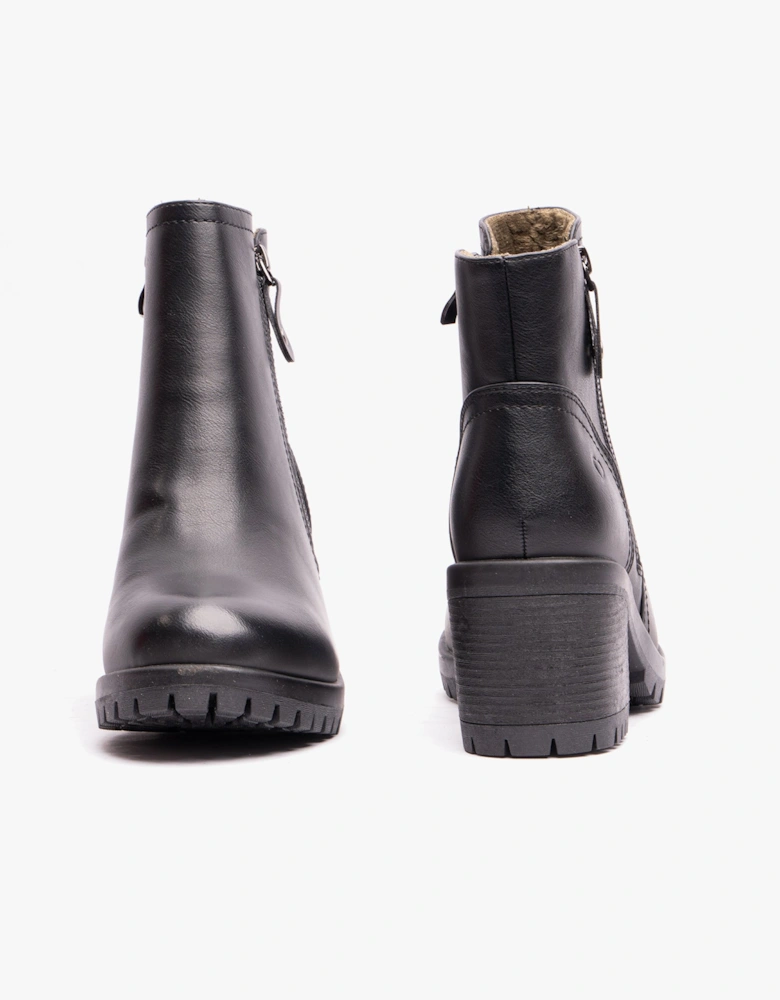 LARKIN Womens Ankle Zip Boots Black