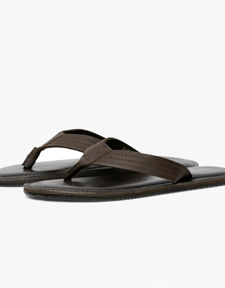 WASHTON Mens Sandals Brown Stone