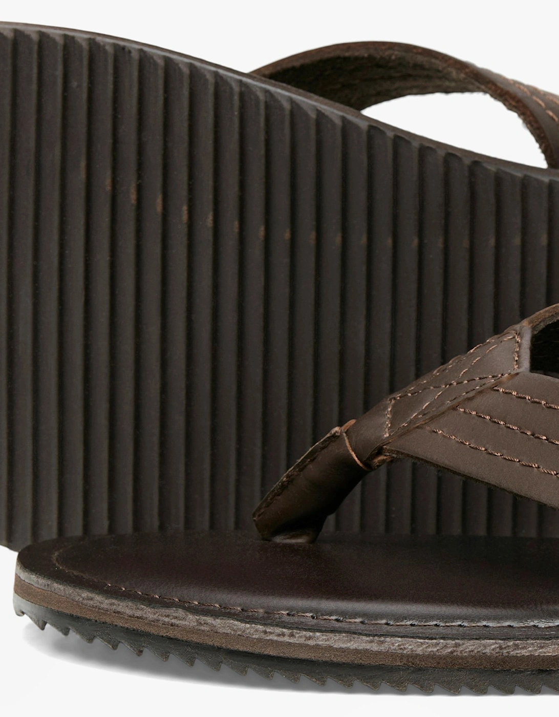 WASHTON Mens Sandals Brown Stone