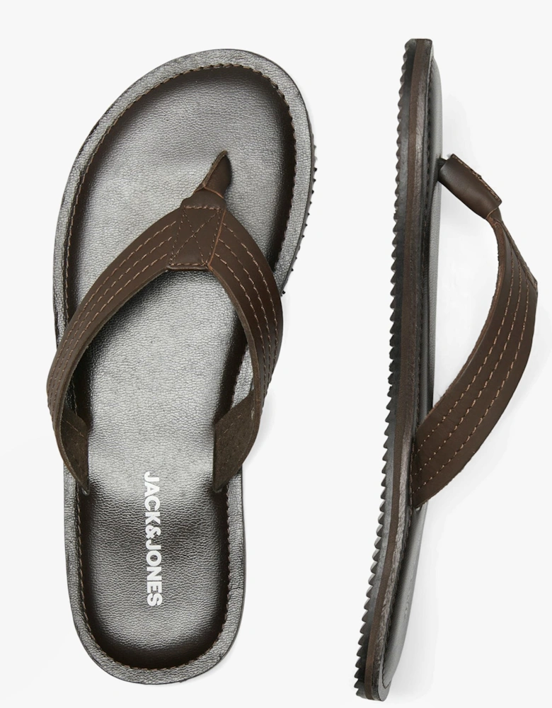 WASHTON Mens Sandals Brown Stone